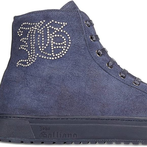 John Galliano Men\'s Ultra Suede Hightop Sneakers Boots US 7.5 main image 4